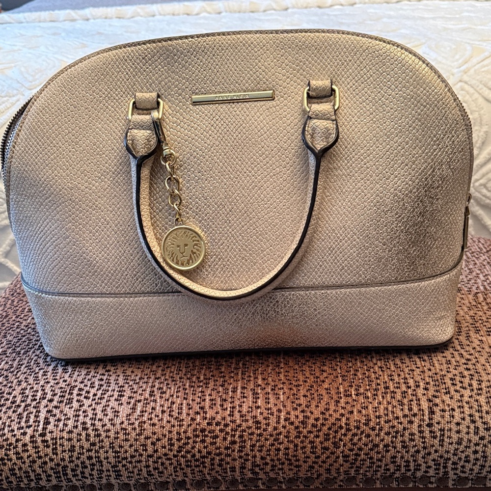 Anne Klein Elegant Cream Handbag